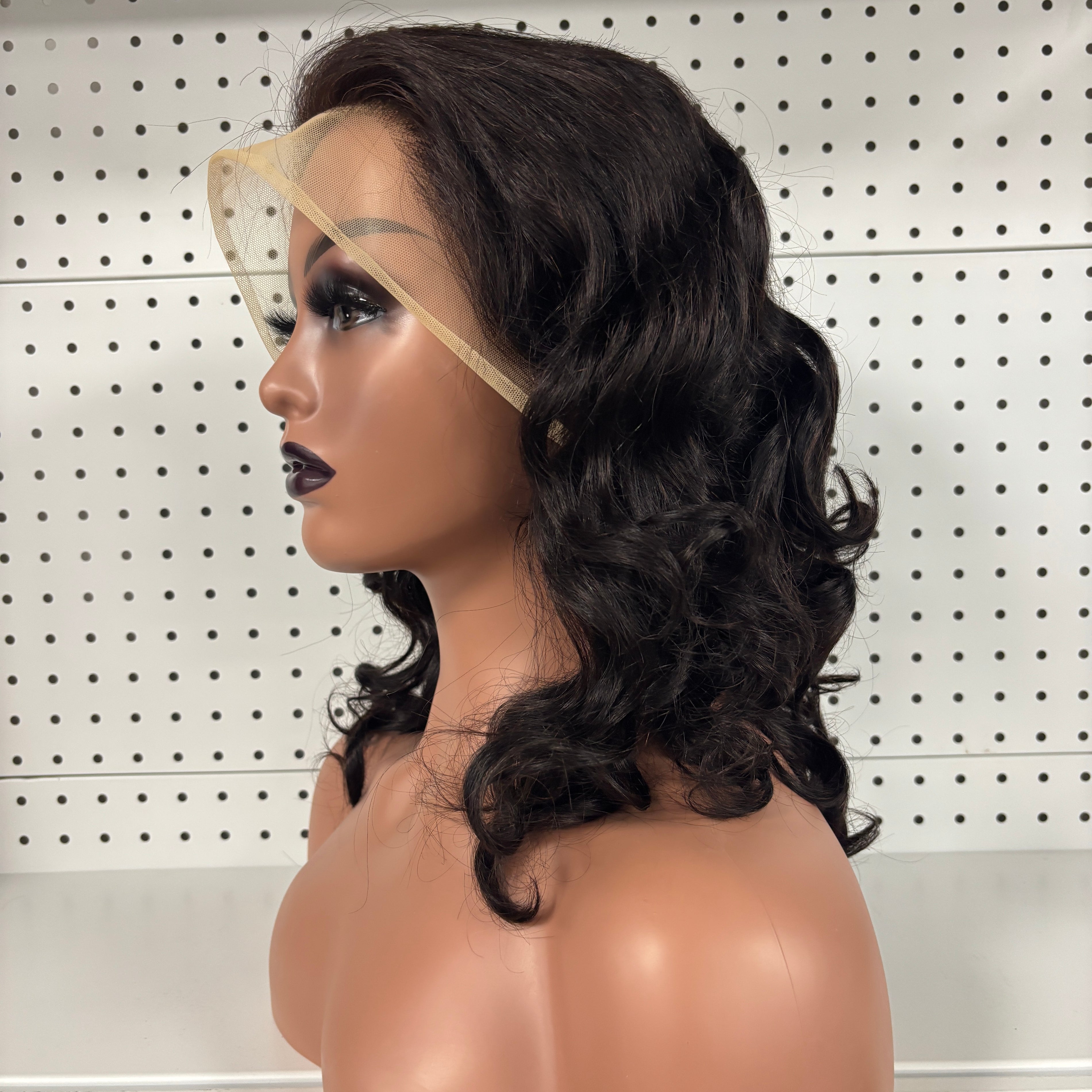 Black Curly HD Lace Human Hair Wig – Bouncy, Natural & Breathable