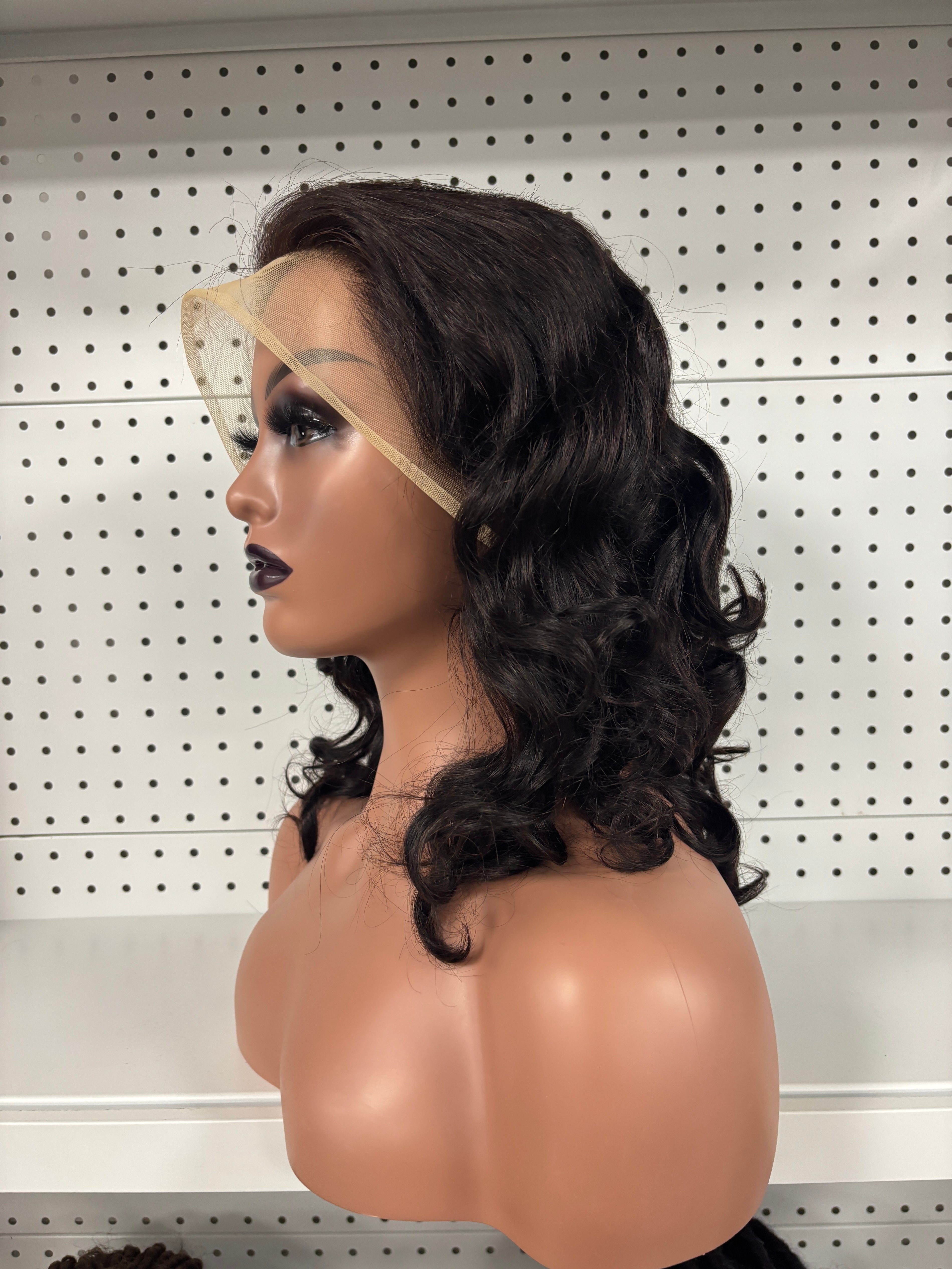 Black Curly HD Lace Human Hair Wig – Bouncy, Natural & Breathable