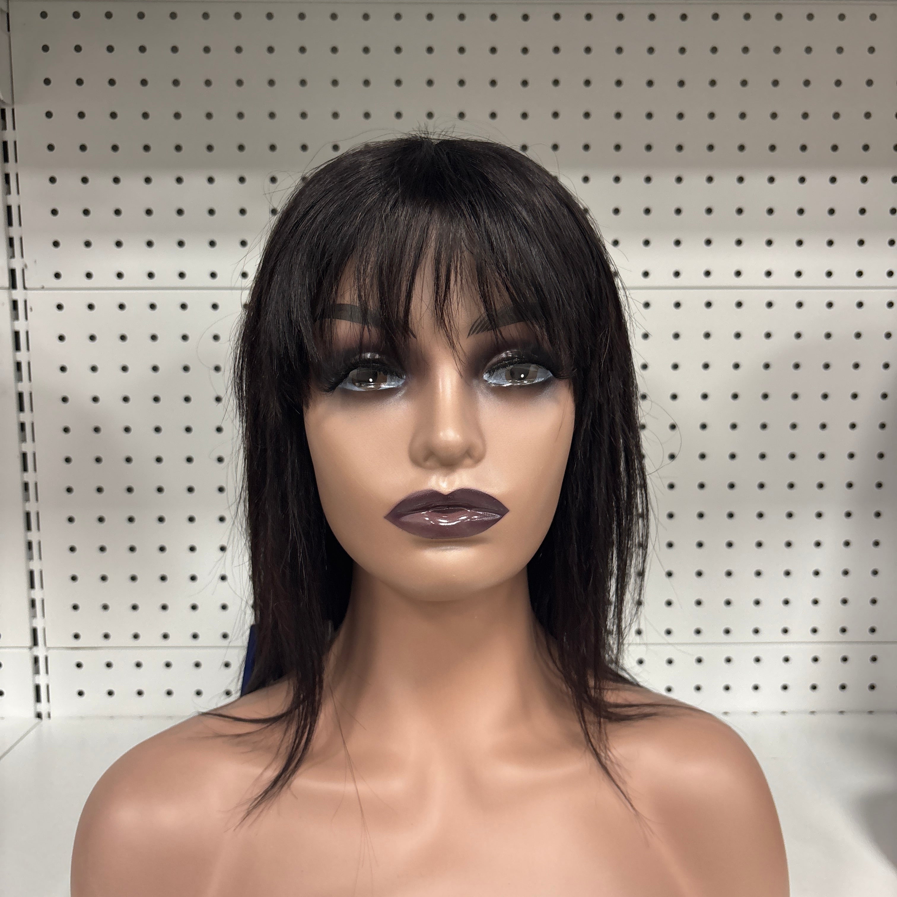 12-Inch Black Straight HD Lace Front Wig – Sleek, Natural & Lightweight