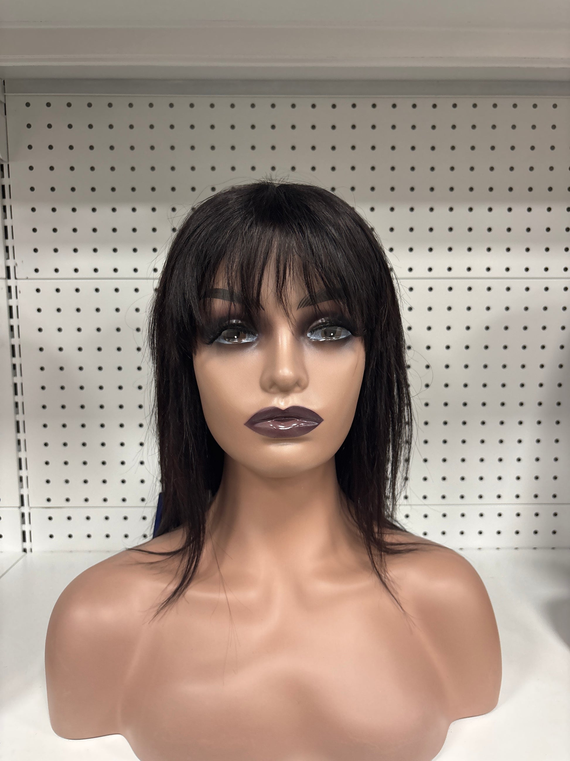 12-Inch Black Straight HD Lace Front Wig – Sleek, Natural & Lightweight