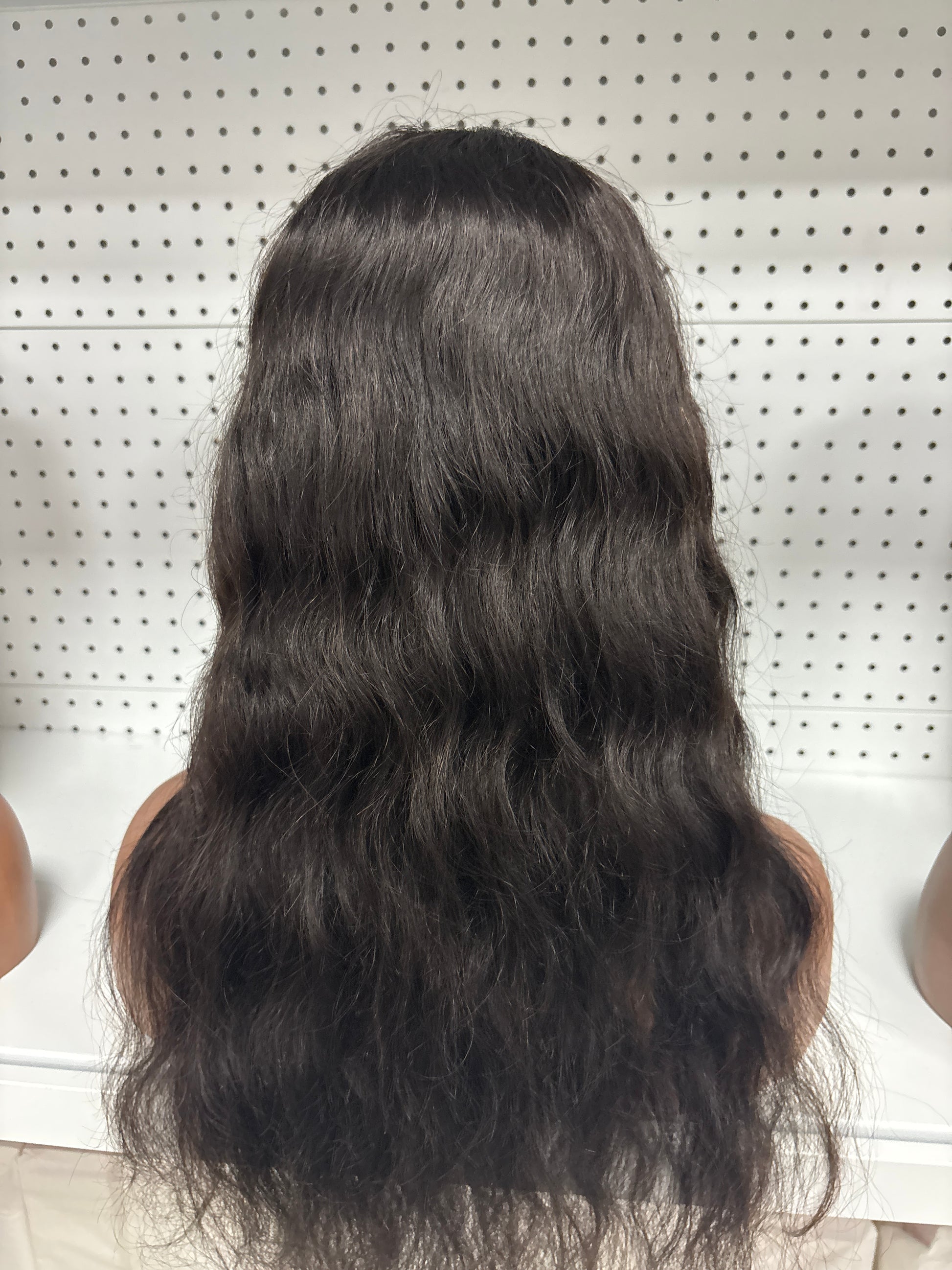 14" Black Water Wave HD Lace Front Wig with Bangs - Chic & Effortless Glam