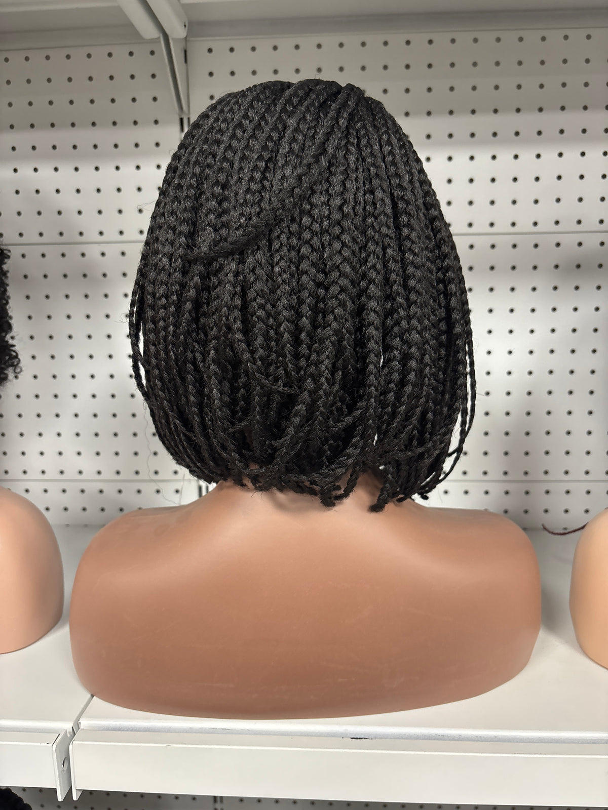14" Black Bob Braided HD Lace Front Wig – Chic & Low-Maintenance
