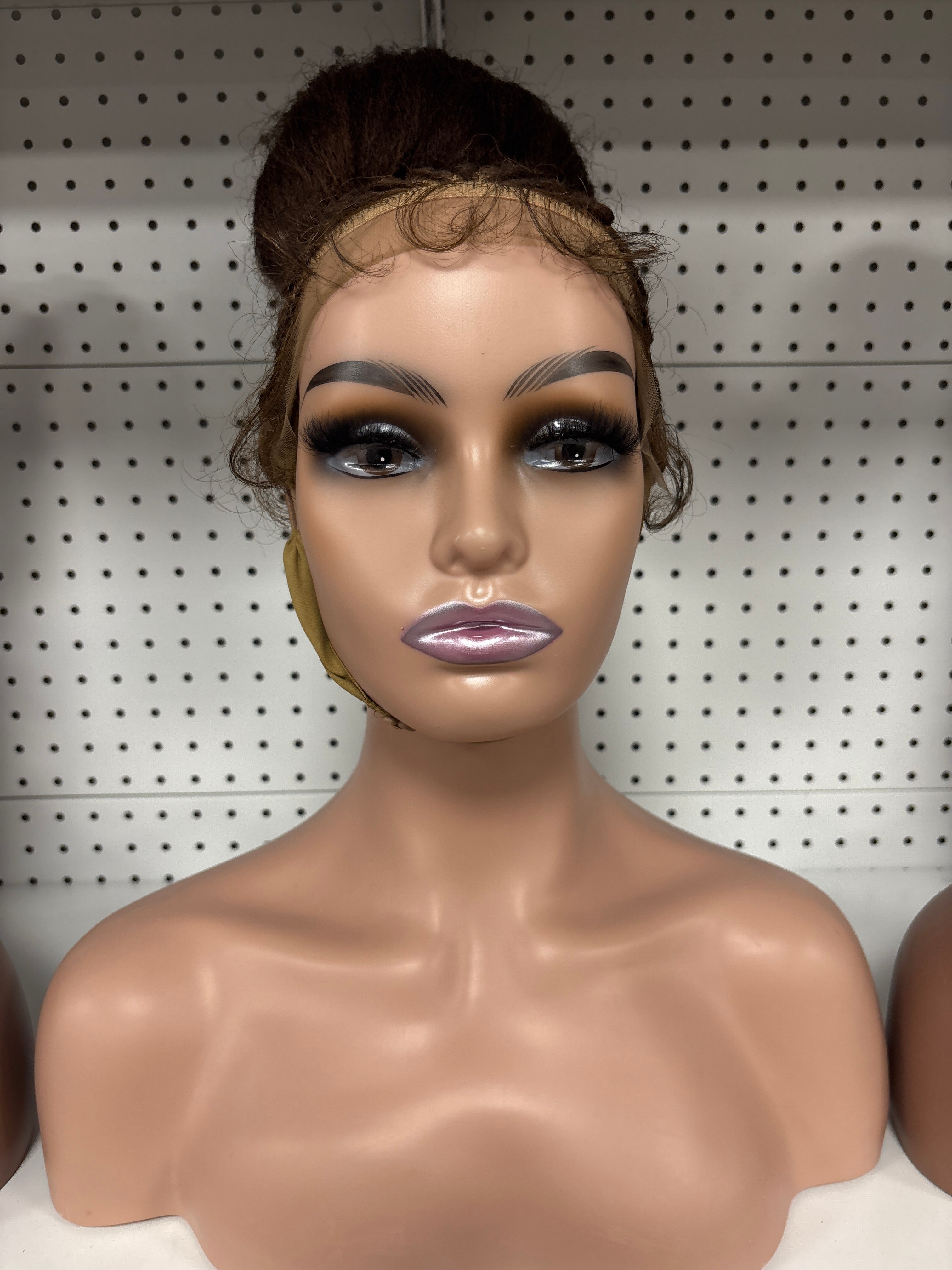 26" Chocolate Brown 200% Density Braided Bun HD Lace Front Wig – Sophisticated &amp; Stylish