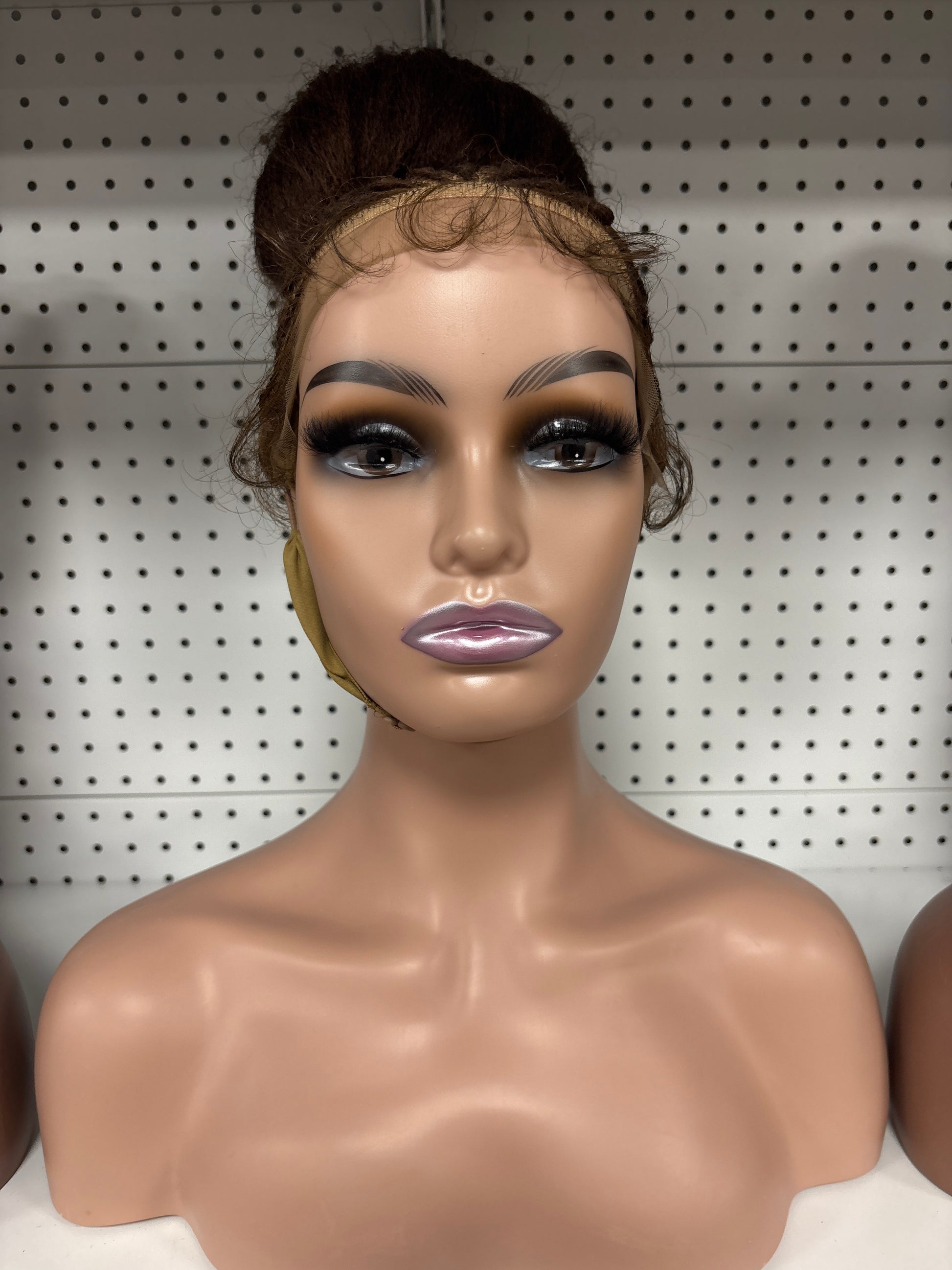 26" Chocolate Brown 200% Density Braided Bun HD Lace Front Wig – Sophisticated &amp; Stylish