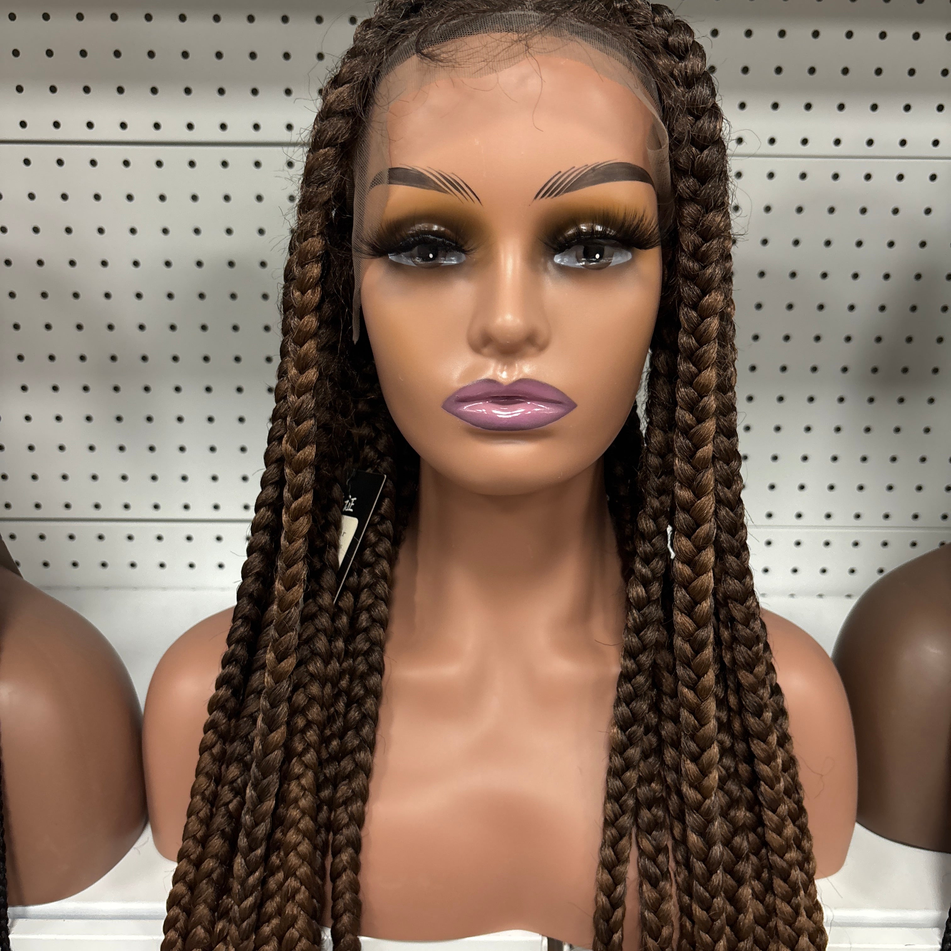 26" Chocolate Brown 250% Density Full Braided HD Lace Front Wig – Rich, Voluminous & Ready-to-Wear