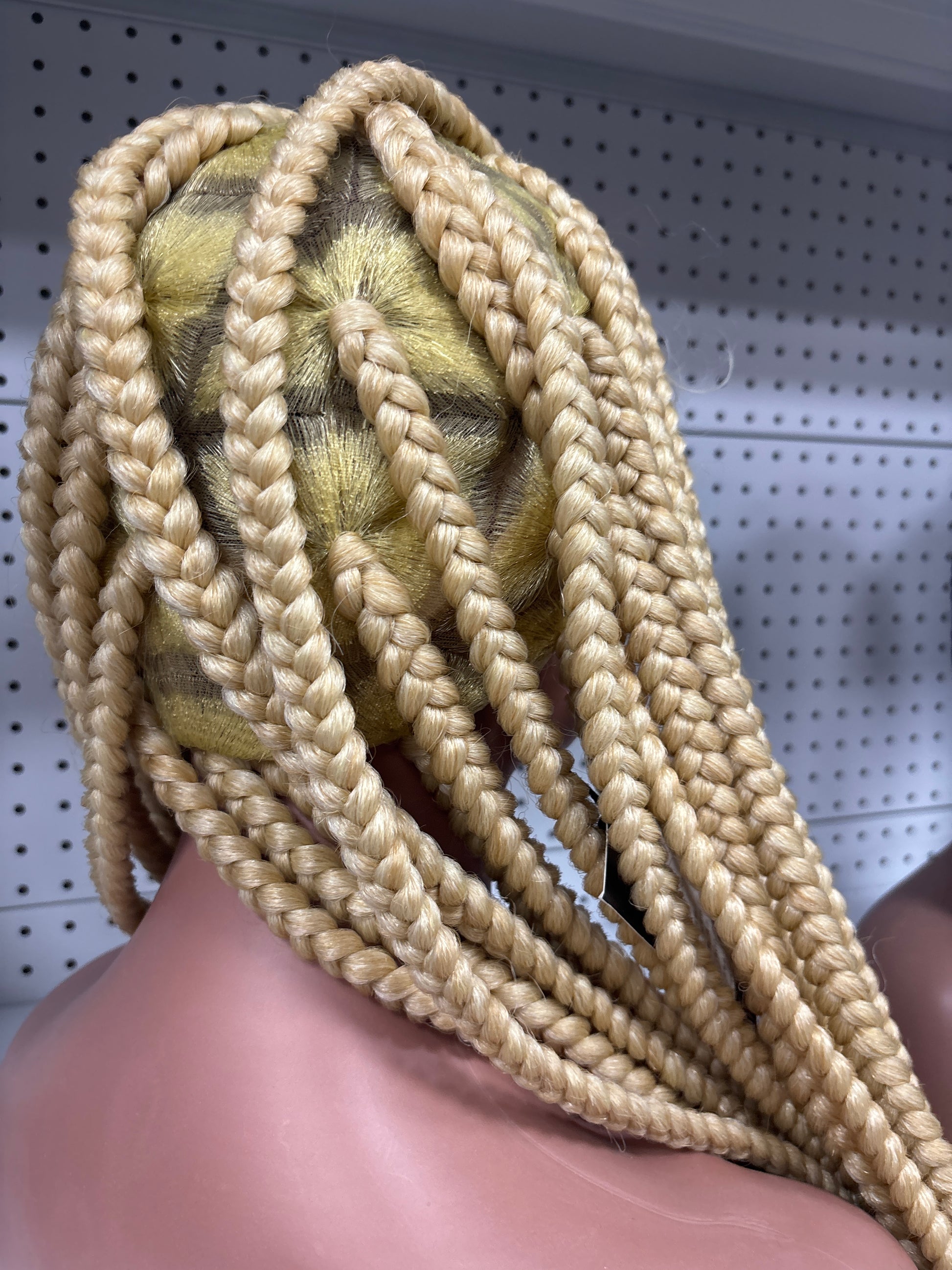30" Blonde 250% Density Full Braided HD Lace Front Wig – Sun-Kissed Goddess Length